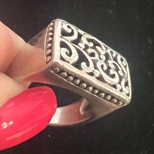 925 STERLING SILVER VINTAGE FILIGREE RING